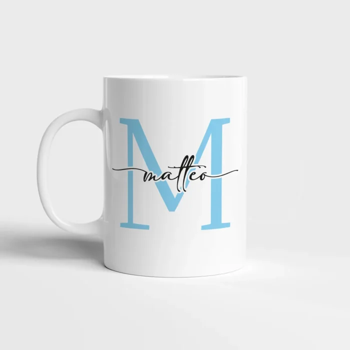 Tazza con iniziale e nome personalizzata Mug Personalizzata con Nome e Iniziali