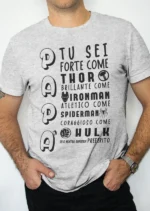 Maglietta divertente Super Eroi festa del papà