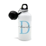 Borraccia in alluminio personalizzata con iniziale e nome