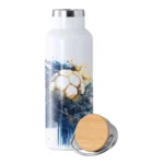 Borraccia termica con tappo in bamboo - immagine 2
