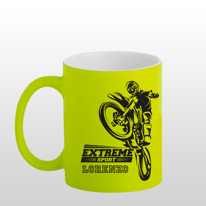 Tazza Fluo personalizzata - Crea la tua tazza UNICA! - immagine 2