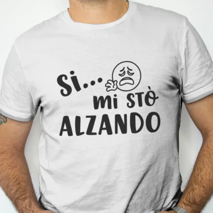 maglietta divertente mi stò alzando