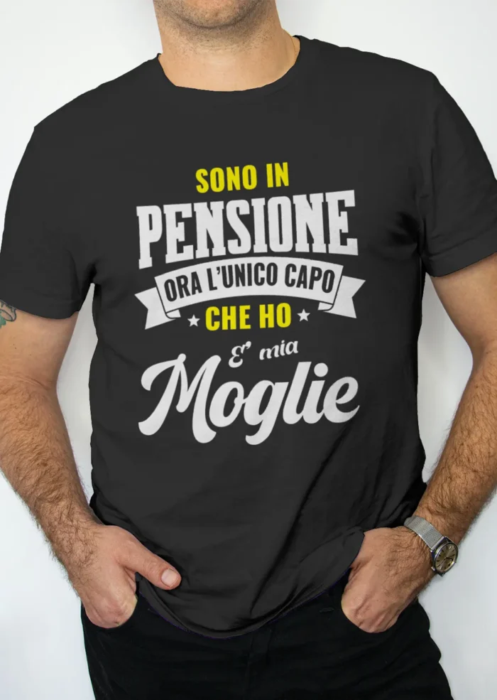 Maglietta Sono in pensione! - immagine 3