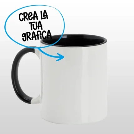 Mug con manico e interno colorato
