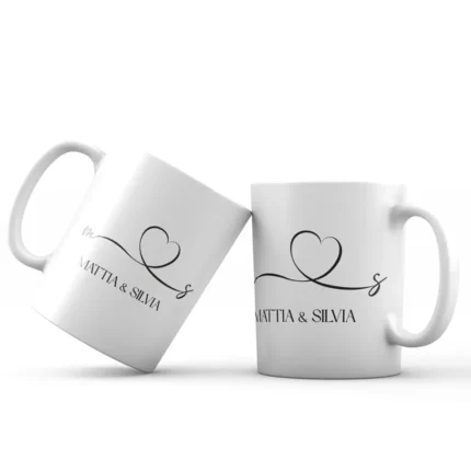 Tazza di coppia Infinito personalizzata