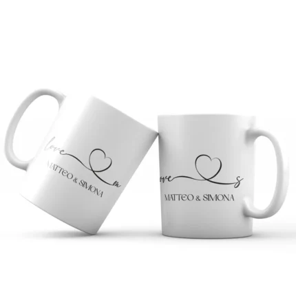 Tazza di coppia LOVE personalizzata