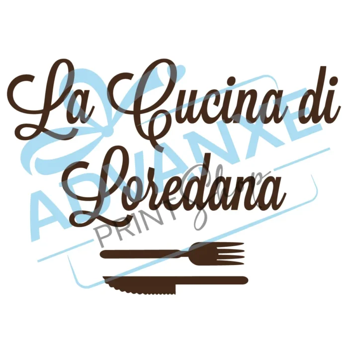 Tagliere personalizzato 30x20 "La cucina di..." - immagine 3