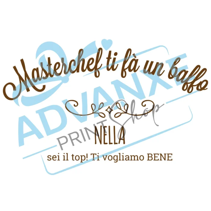 Tagliere personalizzato 30x20 "Masterchef" - immagine 3