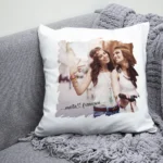 Cuscino con nomi e foto personalizzata quadrato
