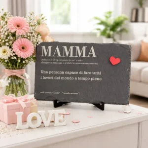 Regalo originale festa mamma ardesia