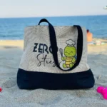 Borsa mare juta "Zero Stress" Tartaruga - immagine 2