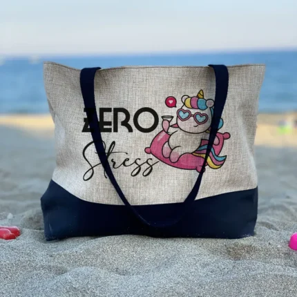 Borsa mare juta personalizzata 50x40 cm