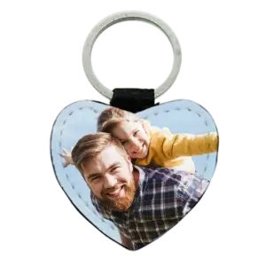 Portachiave in similpelle personalizzato a forma di cuore portachiavi personalizzato a cuore