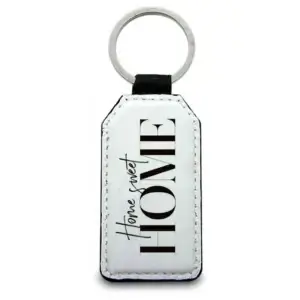 Portachiave in similpelle personalizzato rettangolare Portachiavi personalizzato rettangolare