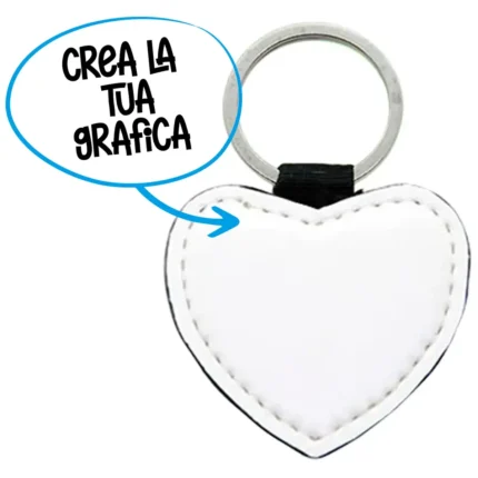 Portachiavi personalizzato a cuore