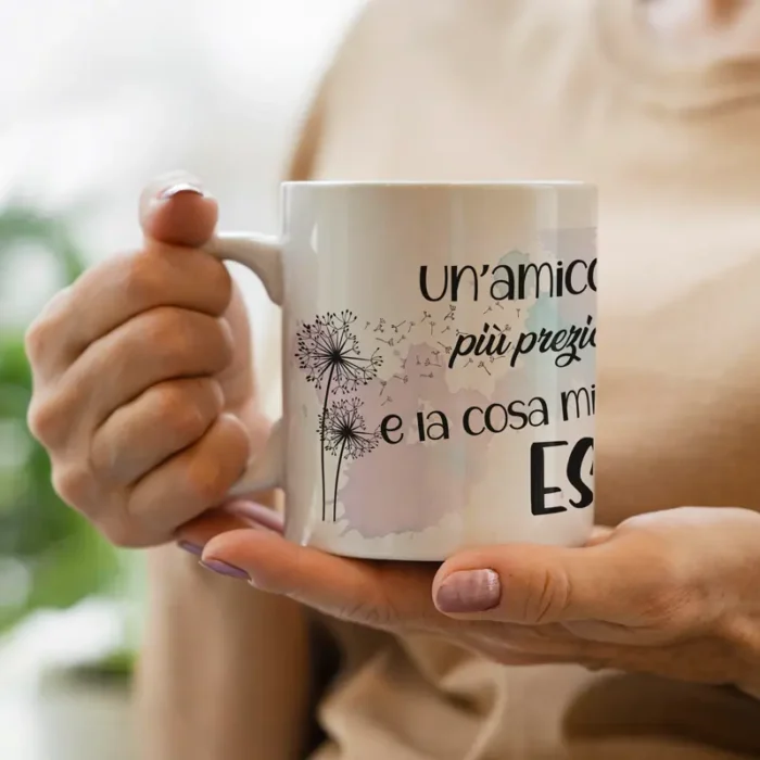 Tazza con dedica ad un amico o amica tazza personalizzata un amico è la cosa più preziosa