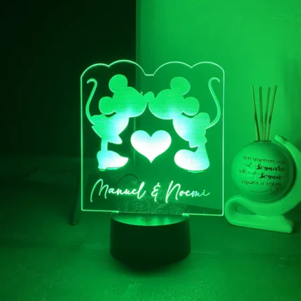 Lampada a led 3d personalizzata Paris