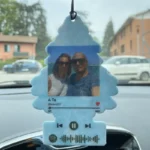Profumatore per auto personalizzato con codice spotify