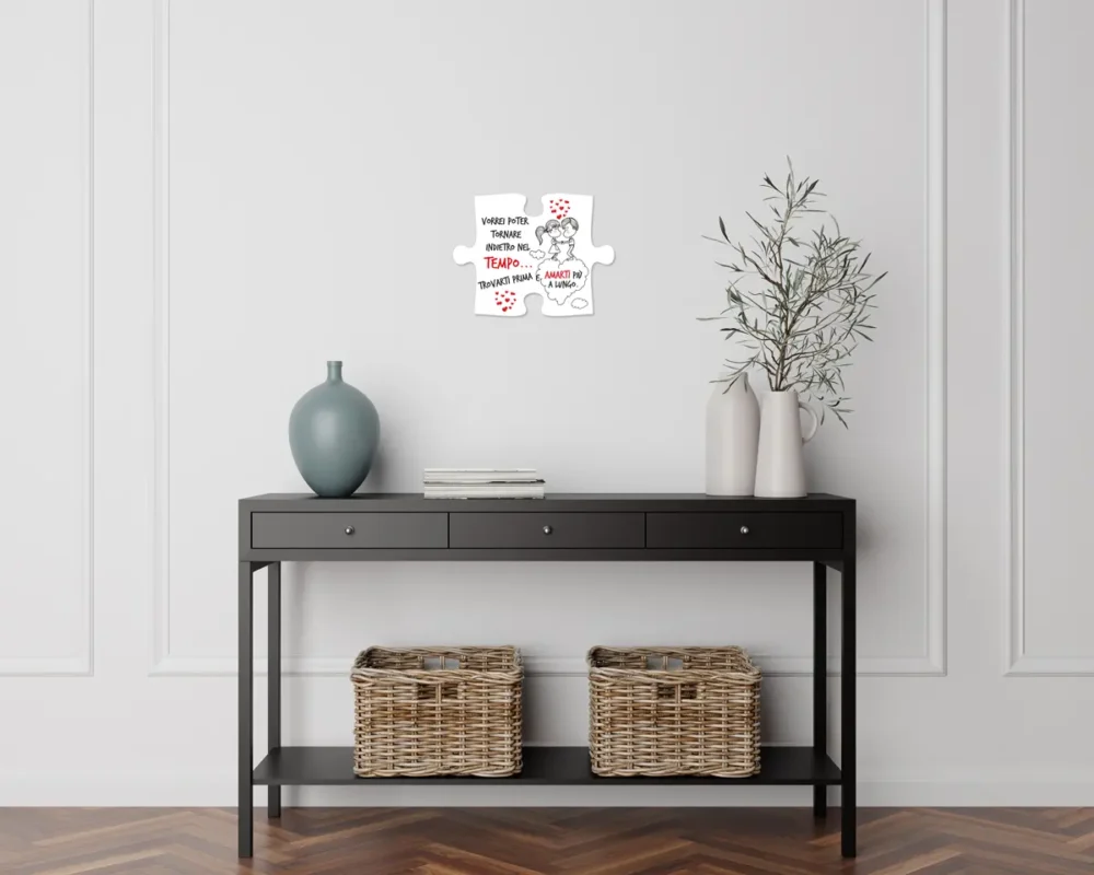 Puzzle in legno con stampa personalizzata per san Valentino
