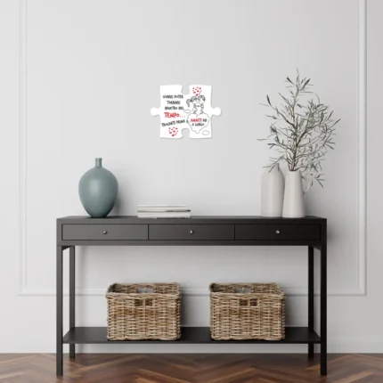 Puzzle in legno con stampa personalizzata per san Valentino