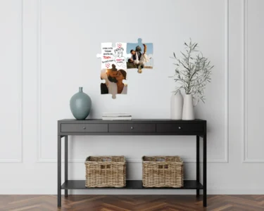 Set 3 pezzi puzzle personalizzato con stampa personalizzata idea regalo san valentino