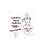 Puzzle in legno con stampa personalizzata per san Valentino
