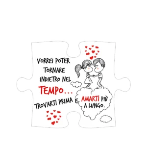 Puzzle in legno con stampa personalizzata per san Valentino Puzzle in legno con stampa personalizzata per san Valentino