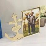Cornice personalizzata a forma di ancora con foto e dedica