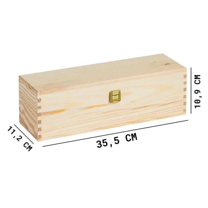 Cassettina porta vino in legno Personalizzata - Idea regalo compleanno scatola in legno personalizzata per 50 anni 40 anni 30 anni - immagine 4