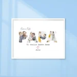 Quadro con foto e dedica - idea regalo festa del papà