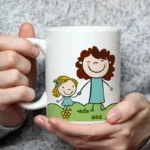 Tazza personalizzata con disegno e dedica con nome