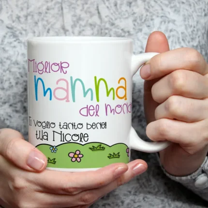 Mug personalizzata con disegno e dedica con nome