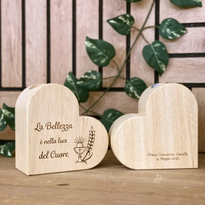 Bomboniera comunione porta candela
