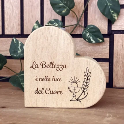 Bomboniera comunione porta candela