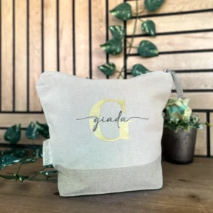 Pochette personalizzata con iniziale e nome Pochette personalizzata con iniziale e nome