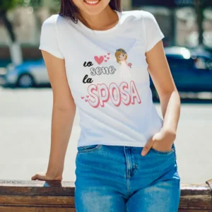 Tshirt addio nubilato io sono la sposa