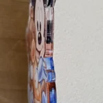 calamita baby topolino personalizzata con nome in plexiglass e legno laterale