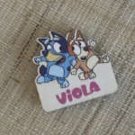 Calamita Bluey e Bingo con nome