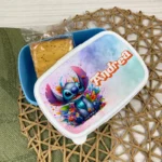 Porta pranzo e merende Stitch personalizzabile con nome