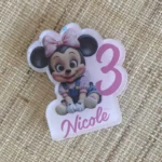 calamita minnie baby plexiglass personalizzata con magnete