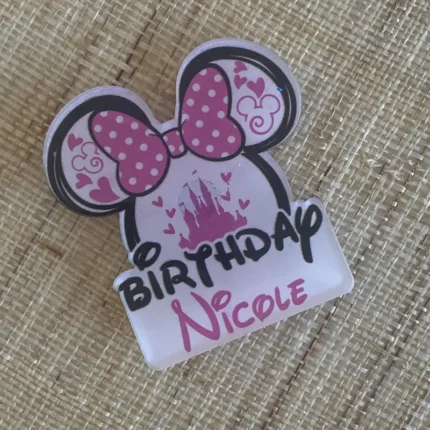 Calamita sagoma Minnie personalizzata in plexiglass