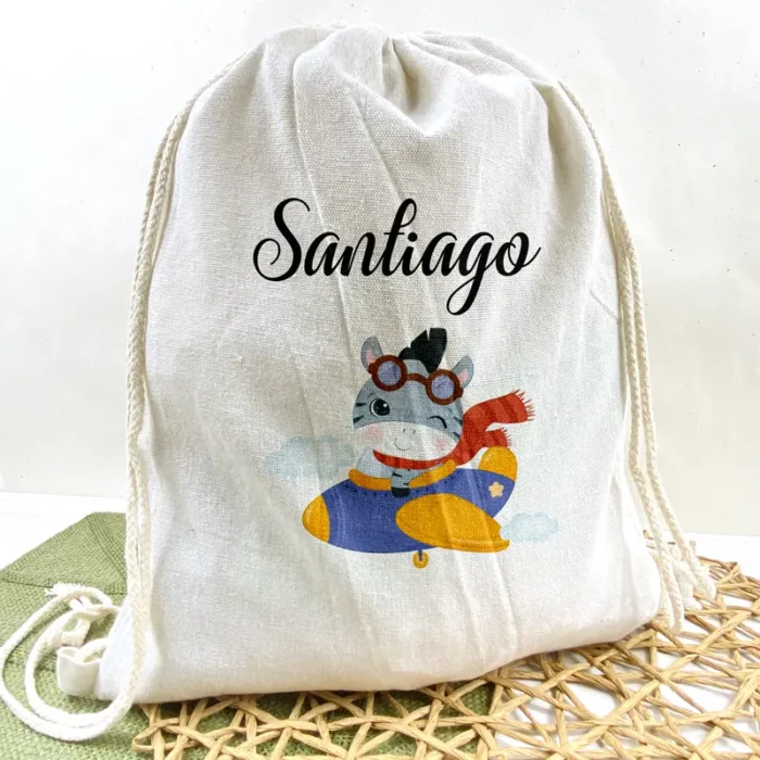 Sacca Asilo Scuola Personalizzata con Nome