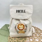 zainetto personalizzato scuola asilo nome leoncina