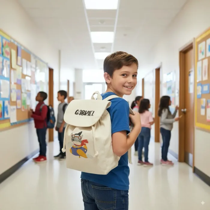 Zainetto per scuola e asilo personalizzato bambino