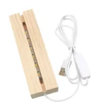 base in legno con cavo usb