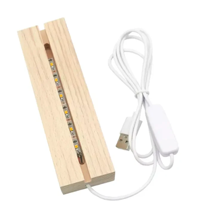 base in legno con cavo usb base in legno con cavo usb