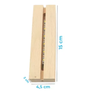 base in legno con cavo usb