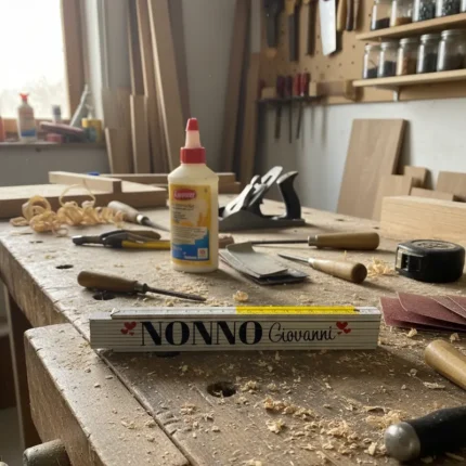 metro personalizzato in legno regalo festa dei nonni