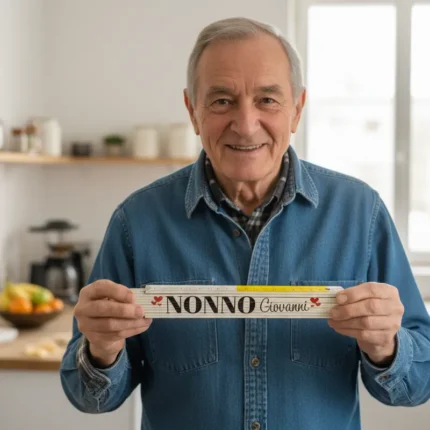regalo festa dei nonni metro in legno personalizzato