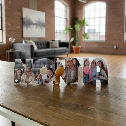 Scritta in plexiglass Nonna con foto personalizzata